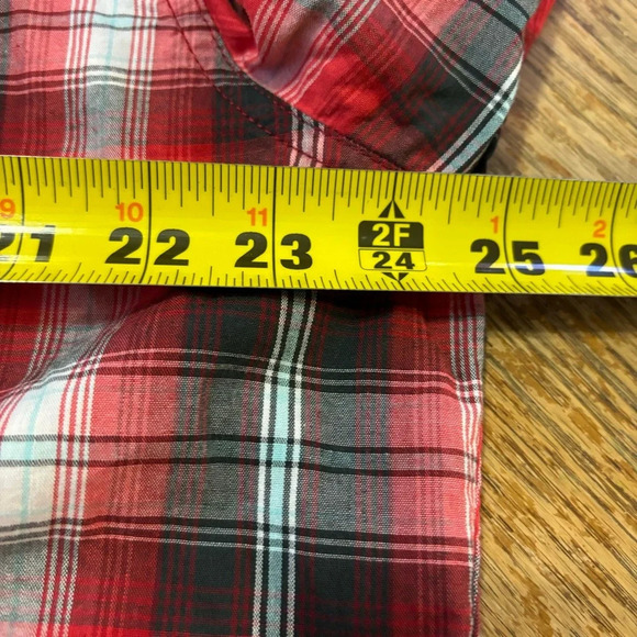 Roper Pearl Snap Shirt Mens L Red Plaid Long Sleeve Cowboy Western Rodeo 35869 - Picture 5 of 5
